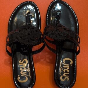 Circus by Sam Edelman Glossy Black Sandals